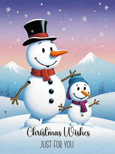 The Christmas Snowmen A4