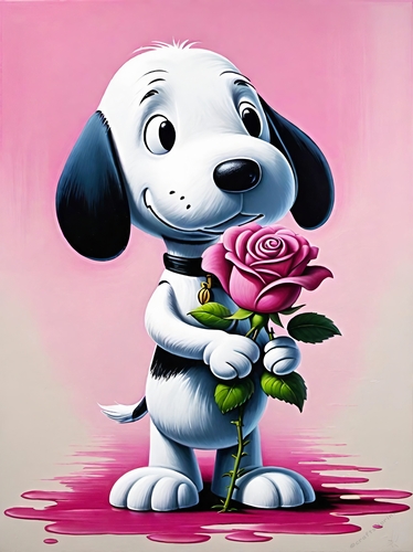 A Pink Rose For You A4