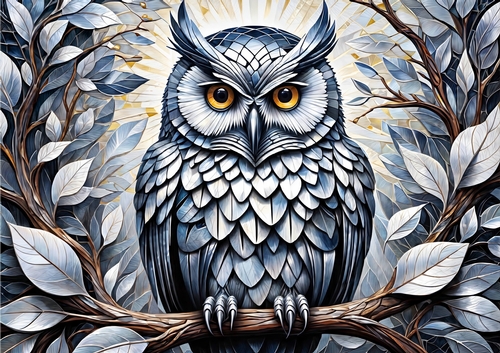 The Metal Owl A4 Landscape
