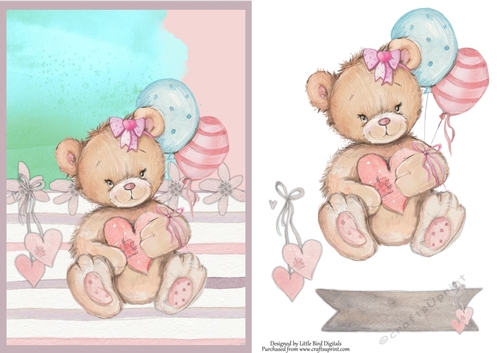 Celebration Bear Quick Card/Topper