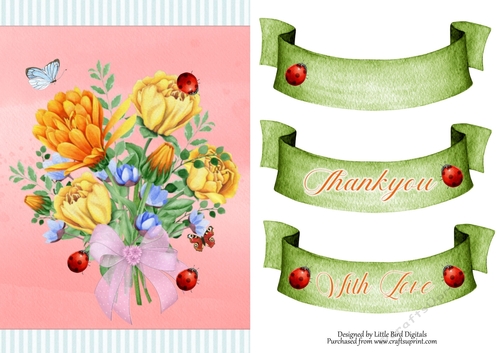 Bouquet of Flower Quick Card/Topper