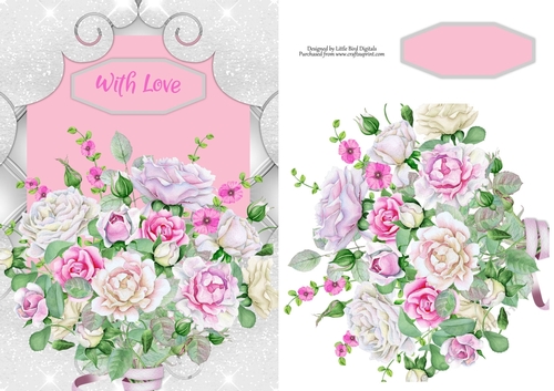 With Love Quick card/Topper
