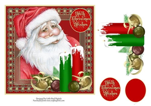 Christmas Wishes 7x7 Quick card/Topper