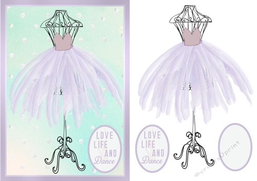 Love Life and Dance Quick card/Topper