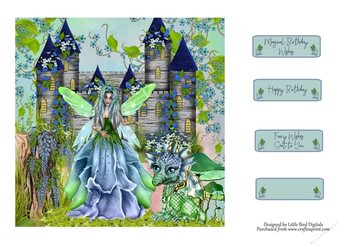 Fairy Kingdom 7x7 Quick Card