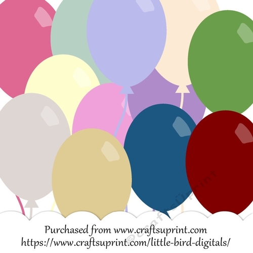 Balloons A4 Background