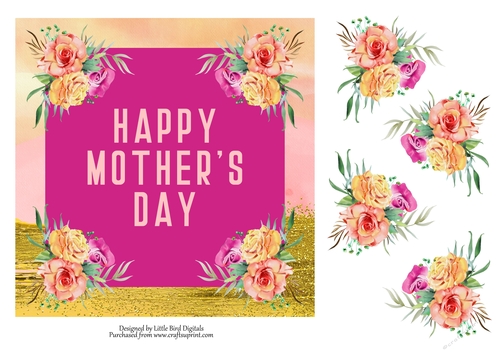Happy Mothers Day 7x7 Quick card