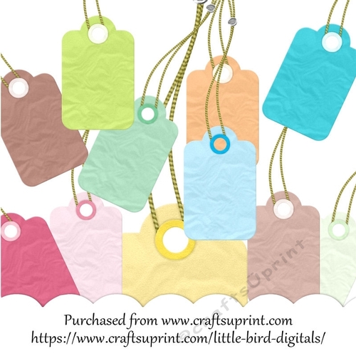 CU4CU COLURED TAGS ON STRING