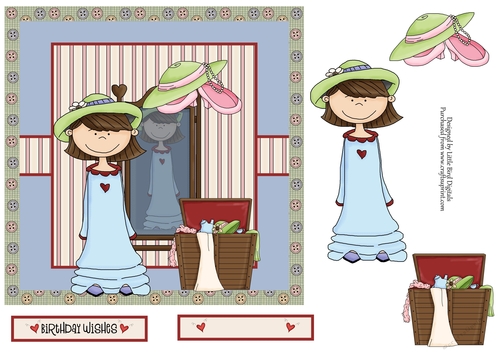 Birthday Dress Up 7x7 Quick Card