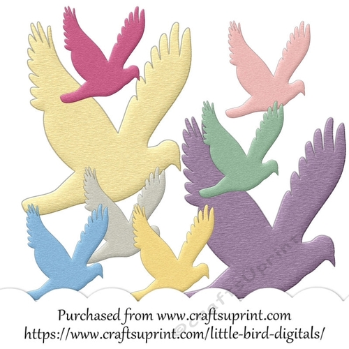 CU4CU EMBROIDERED BIRDS