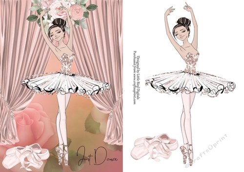 Pretty Ballerina Quick Card