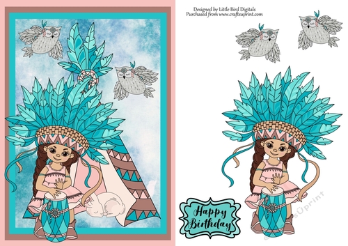 Little Pocahontas Quick Card