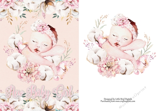 New Baby Girl Quick Card