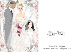 A5 Wedding Day Quick card