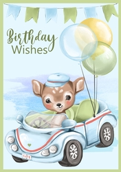 Birthday Wishes A4 Quick Card