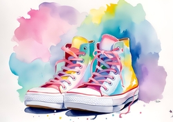 Those Boots A4 Landscape print