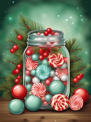 Christmas Candy Jar A4