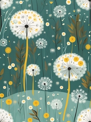 Dandelions A4 Background