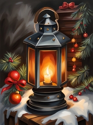 Candle light at Christmas A4