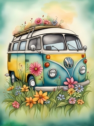 Its a Hippy Thing VW Bus A4