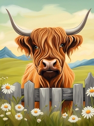 Highland Cow A4