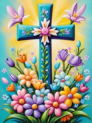 Easter Cross 02 A4
