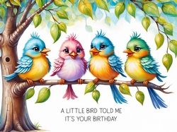 A Little Bird Told Me A4 Landscape