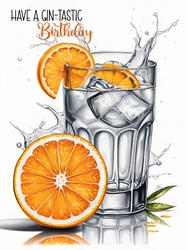 Gin-tastic Birthday A4