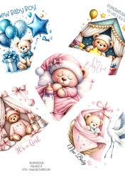 New Baby 7x7 Card Fronts