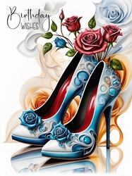 Birthday Wishes Shoes A4