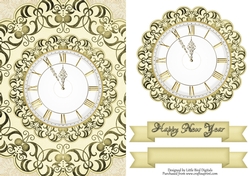 Happy New Year Quick card/Topper CU4CU