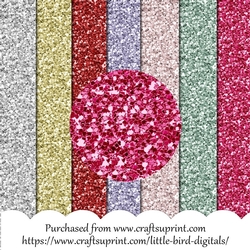 A5 Glitter Backgrounds CU4CU