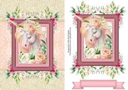 Framed Unicorn Quick card/Topper