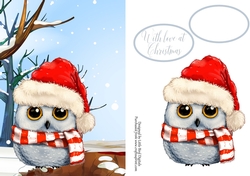 Christmas Owl Quick card
