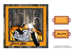 Born to Ride 7x7 Quick card