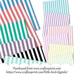 Vertical Striped Paper pack CU4CU