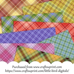 CU4CU 8x8 Plaid papers