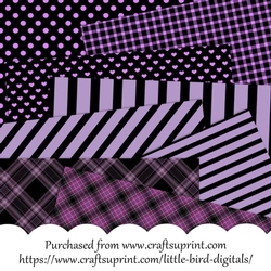 CU4CU Black and Purple Papers