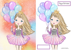 Birthday Balloons Quick Card/Topper
