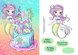 Little Mermaid Birthday Quick card