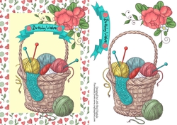 The Knitting Basket Quick Card