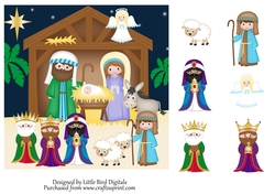 7x7 Nativity Quick Card