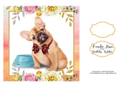 Frenchie Kisses 7x7 Quick Card
