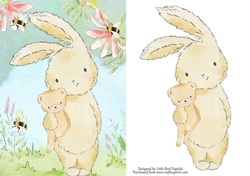 Bunny In the Garden Quick Card