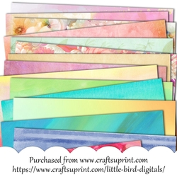 Fifteen 6X6 Mixed Backgrounds