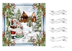 Mr and Mrs Claus 7x7 Quick Card
