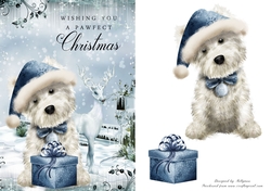 Pawfect Christmas A5 Quick Card