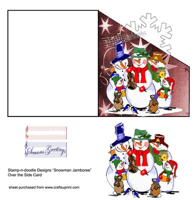 Snowman Jamboree Over the Edge Card