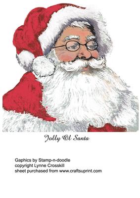 Jolly Ol Santa Digital Stamp