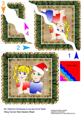All I Want for Christmas is My Two Front Teeth Stacker Card